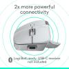 image:imageLogitech MX Master 4 for Mac Ergonomic Bluetooth Mouse with Advanced Performance Haptic Feedback UltraFast Scrolling USBC Charging MacOS iPadOS Windows  White SilverWhite Silver