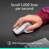 image:imageLogitech MX Master 4 for Mac Ergonomic Bluetooth Mouse with Advanced Performance Haptic Feedback UltraFast Scrolling USBC Charging MacOS iPadOS Windows  White SilverWhite Silver