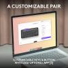 image:imageLogitech Pebble 2 Combo for Mac Wireless Keyboard and Mouse Slim Quiet and Portable Customizable Bluetooth Mouse and Keyboard EasySwitch for macOS iPadOS  Tonal GraphiteGraphite