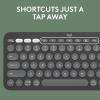 image:imageLogitech Pebble 2 Combo for Mac Wireless Keyboard and Mouse Slim Quiet and Portable Customizable Bluetooth Mouse and Keyboard EasySwitch for macOS iPadOS  Tonal GraphiteGraphite