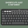 image:imageLogitech Pebble 2 Combo for Mac Wireless Keyboard and Mouse Slim Quiet and Portable Customizable Bluetooth Mouse and Keyboard EasySwitch for macOS iPadOS  Tonal GraphiteGraphite