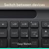 image:imageLogitech Signature Slim Solar Wireless Bluetooth Keyboard K980 for Business Quiet Typing Secure Receiver Windows Mac  GraphiteKeyboard