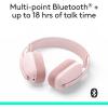 image:imageLogitech Zone Vibe 100 Lightweight Wireless Over Ear Headphones with Noise Canceling Microphone Advanced Multipoint Bluetooth Headset Works with Teams Google Meet Zoom MacPC  RoseRose
