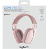 image:imageLogitech Zone Vibe 100 Lightweight Wireless Over Ear Headphones with Noise Canceling Microphone Advanced Multipoint Bluetooth Headset Works with Teams Google Meet Zoom MacPC  RoseRose