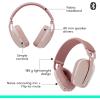 image:imageLogitech Zone Vibe 100 Lightweight Wireless Over Ear Headphones with Noise Canceling Microphone Advanced Multipoint Bluetooth Headset Works with Teams Google Meet Zoom MacPC  RoseRose