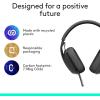 image:imageLogitech Zone Vibe 100 Lightweight Wireless Over Ear Headphones with Noise Canceling Microphone Advanced Multipoint Bluetooth Headset Works with Teams Google Meet Zoom MacPC  RoseGraphite