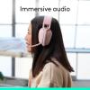 image:imageLogitech Zone Vibe 100 Lightweight Wireless Over Ear Headphones with Noise Canceling Microphone Advanced Multipoint Bluetooth Headset Works with Teams Google Meet Zoom MacPC  RoseRose