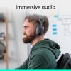 image:imageLogitech Zone Vibe 100 Lightweight Wireless Over Ear Headphones with Noise Canceling Microphone Advanced Multipoint Bluetooth Headset Works with Teams Google Meet Zoom MacPC  RoseGraphite