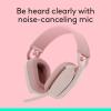 image:imageLogitech Zone Vibe 100 Lightweight Wireless Over Ear Headphones with Noise Canceling Microphone Advanced Multipoint Bluetooth Headset Works with Teams Google Meet Zoom MacPC  RoseRose