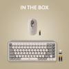 image:imageLogitech POP Keys  POP Mouse  Wireless Keyboard and Bluetooth Mouse Combo with TypewriterStyle Mechanical Keys Emoji Features Cute Compact Design  Mist