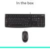 image:imageLogitech MK120 Wired Keyboard and Mouse Combo for Windows Optical Wired Mouse FullSize Keyboard USB PlugandPlay Compatible with PC Laptop  Black