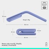image:imageLogitech Mobi Fold Foldable Wireless Mouse with Touch Scroll  Lilac  Quiet clicks 4K DPI Bluetooth Fast Pair works with Chromebook PC Mac