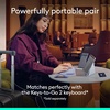 image:imageLogitech Mobi Fold Foldable Wireless Mouse with Touch Scroll  Lilac  Quiet clicks 4K DPI Bluetooth Fast Pair works with Chromebook PC Mac
