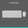 image:imageLogitech MK250 Bluetooth Wireless Mouse and Keyboard Combo Fast amp Easy Connectivity Compact Wireless Keyboard Ambidextrous Mouse Durable Build  WindowsMacOS  RoseWhite