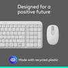 image:imageLogitech MK250 Bluetooth Wireless Mouse and Keyboard Combo Fast amp Easy Connectivity Compact Wireless Keyboard Ambidextrous Mouse Durable Build  WindowsMacOS  RoseWhite
