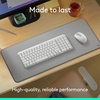 image:imageLogitech MK250 Bluetooth Wireless Mouse and Keyboard Combo Fast amp Easy Connectivity Compact Wireless Keyboard Ambidextrous Mouse Durable Build  WindowsMacOS  RoseWhite