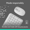 image:imageLogitech MK250 Bluetooth Wireless Mouse and Keyboard Combo Fast amp Easy Connectivity Compact Wireless Keyboard Ambidextrous Mouse Durable Build  WindowsMacOS  RoseWhite