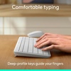 image:imageLogitech MK250 Bluetooth Wireless Mouse and Keyboard Combo Fast amp Easy Connectivity Compact Wireless Keyboard Ambidextrous Mouse Durable Build  WindowsMacOS  RoseWhite